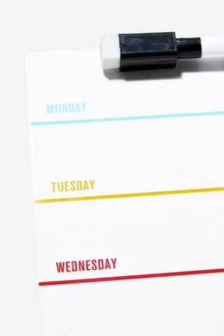 Whiteboard Weekly Planner