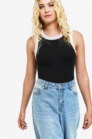 Ribbed Fitted Tank Top