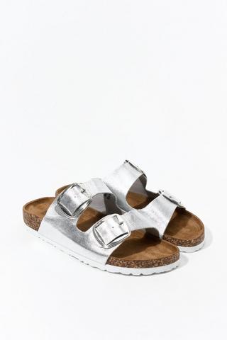 Metallic Double Buckle Slider