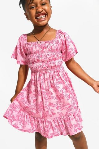 Butterfly Fit And Flare Dress