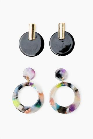 2 Pack Stud Earrings