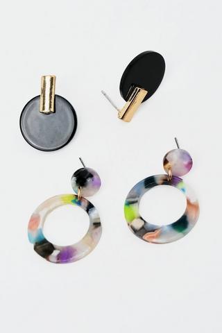 2 Pack Stud Earrings