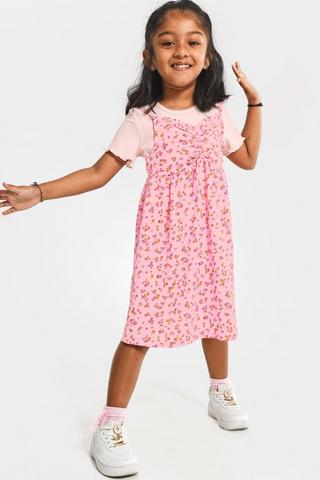 Slip Dress And T-Shirt Set