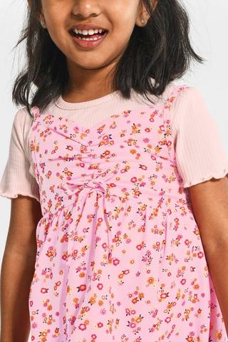 Slip Dress And T-Shirt Set