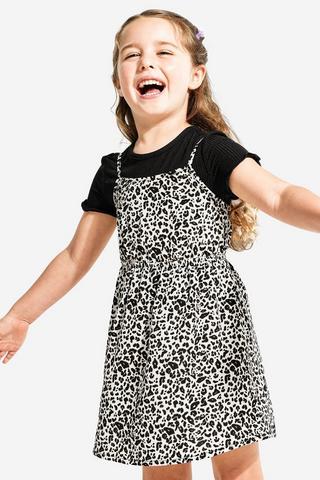 Slip Dress And T-Shirt Set