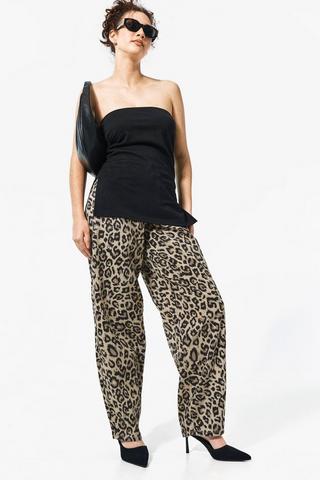 Leopard Print Balloon Pants