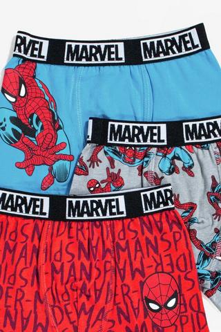 3 Pack Spiderman Trunks