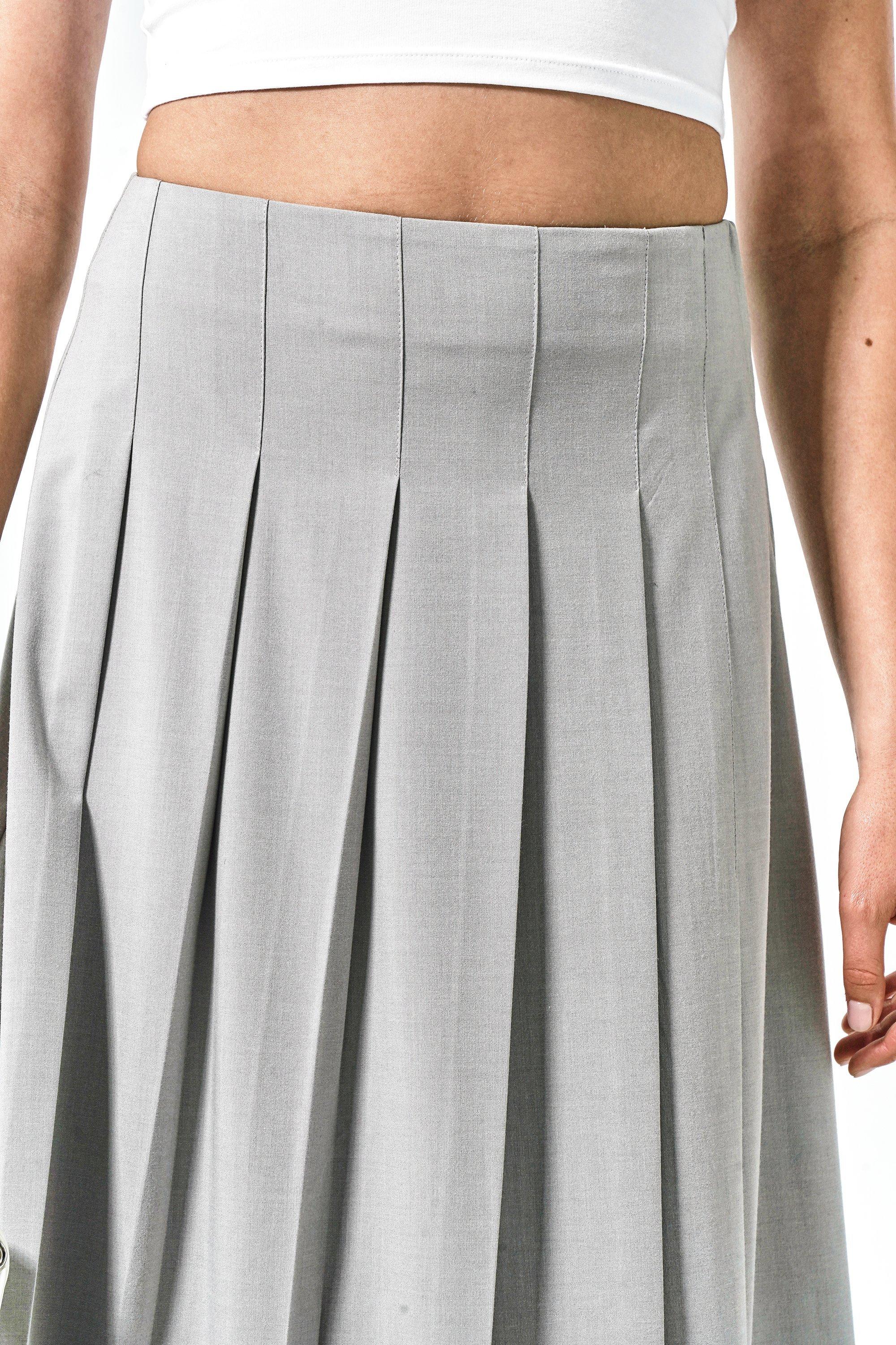 Pleated Midaxi Skirt