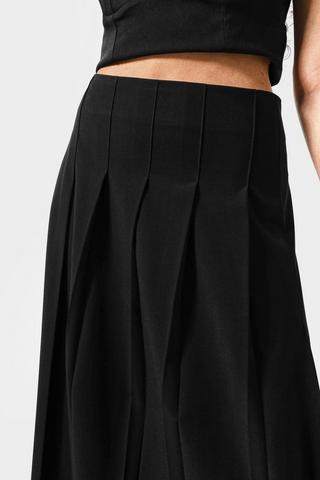 Pleated Midaxi Skirt