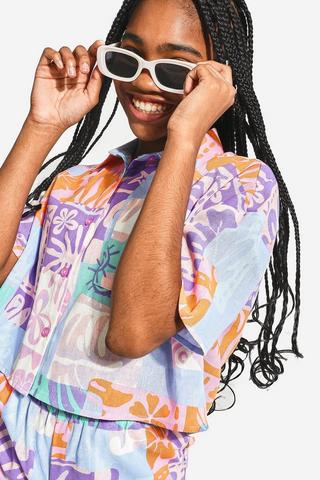 Printed Boxy Shirt