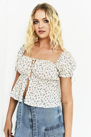 Tie Front Blouse