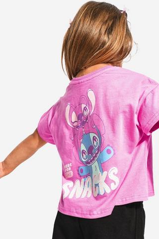 Lilo And Stitch Front Tie Boxy T-Shirt