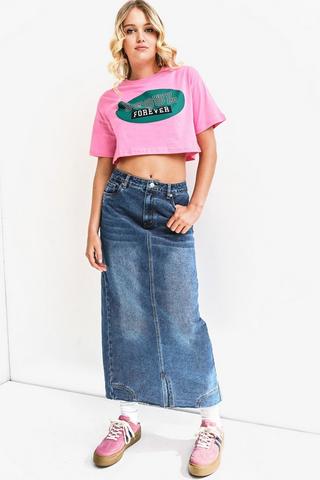Denim Maxi Skirt