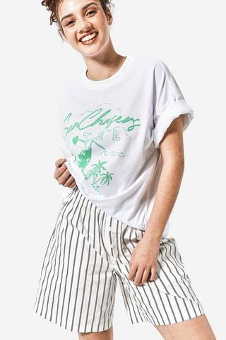 Stripe Bermuda Shorts