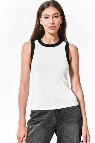 Ribbed Fitted Tank Top