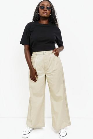 Cropped Wide Leg Pants