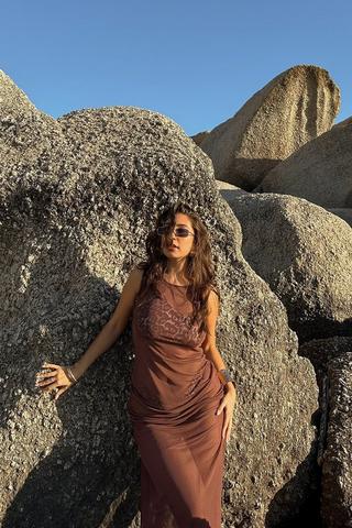 Mesh Maxi Dress