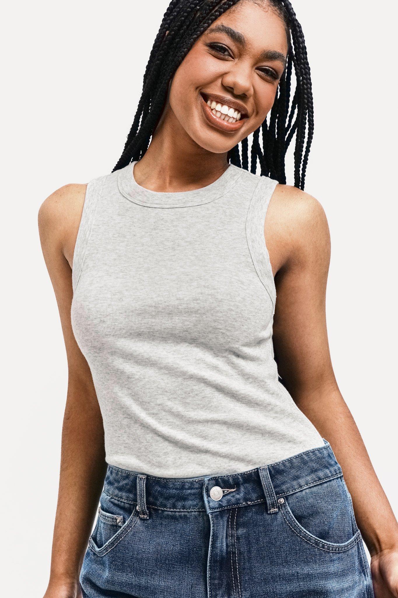 Ribbed Fitted Tank Top