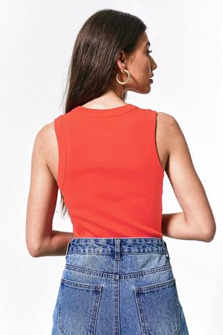 Ribbed Fitted Tank Top