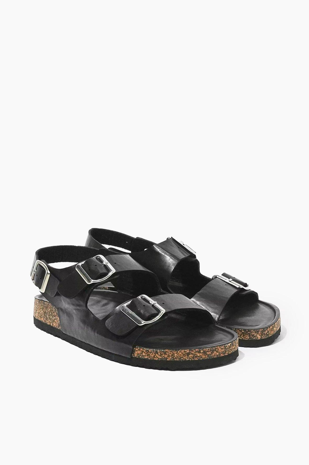 0040~13cm leather Ankle-strap sandals with Studs main image 1