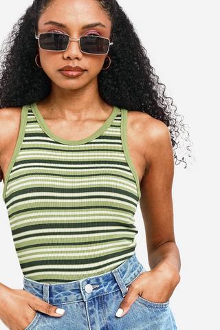 Seamless Stripe Tank Top