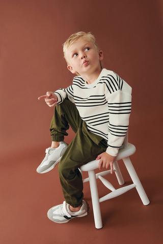 Stripe Sweat Top