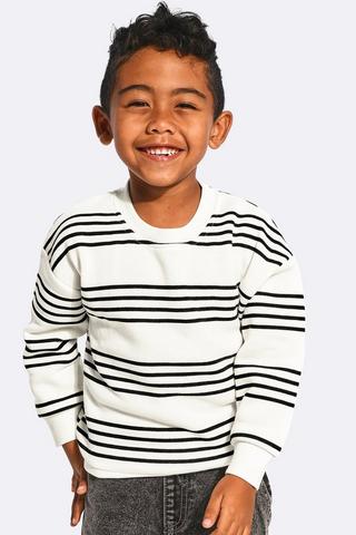 Stripe Sweat Top