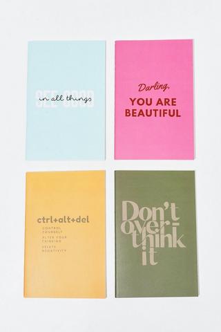 4 Pack Mini Note Books - A6