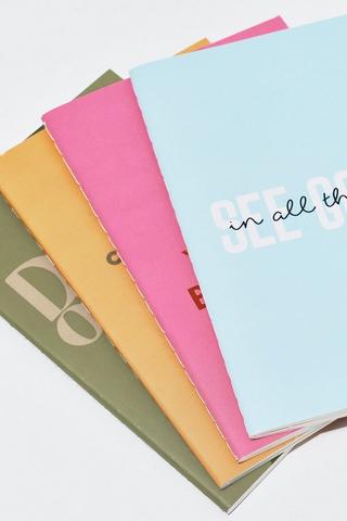 4 Pack Mini Note Books - A6