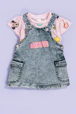 Minnie Mouse Pinafore Dress And T-Shirt Set