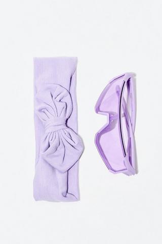Headband And Sunglasses Set
