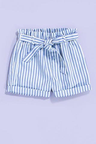 Stripe Linen Short