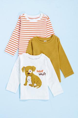 3 Pack Long Sleeve T-Shirts