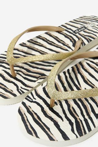 Zebra Print Glitter Slop
