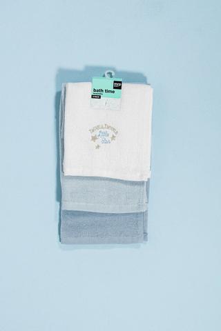 3 Pack Star Face Cloths