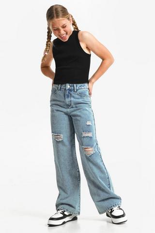 Wide-Leg Denim