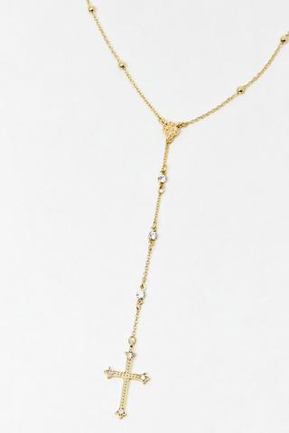 Drop Cross Necklace