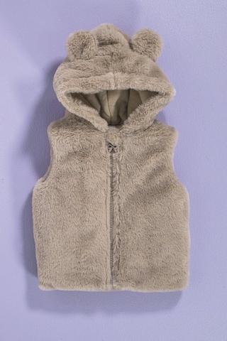 Faux Fur Hooded Gilet