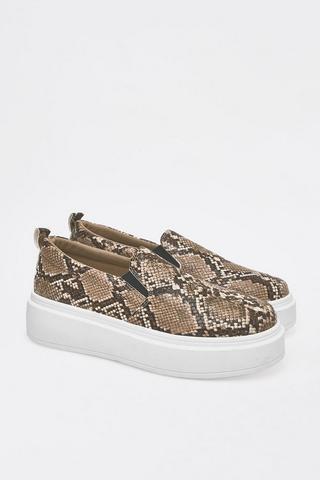 Snakeskin Slip-on Shoe