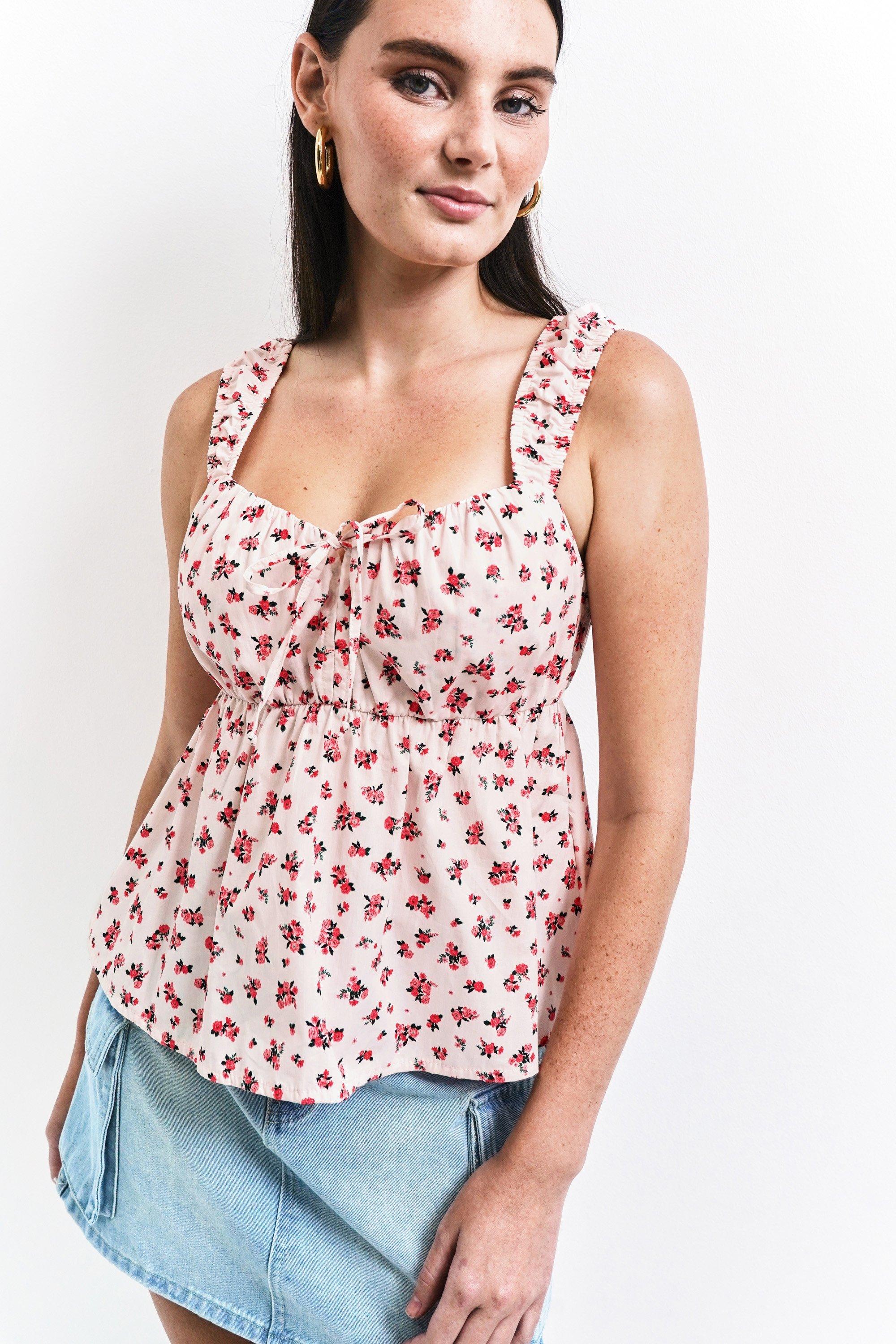 Women's Louise Tie Front Halter Top main image 1