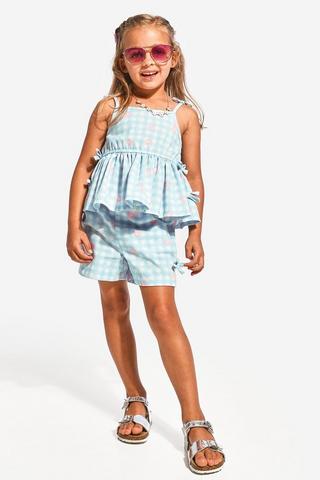 Check Cami Top And Shorts Set