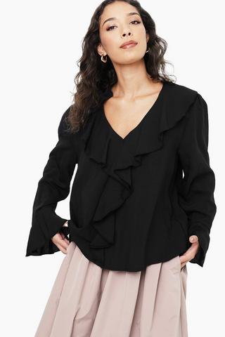 Flounce Detail Blouse