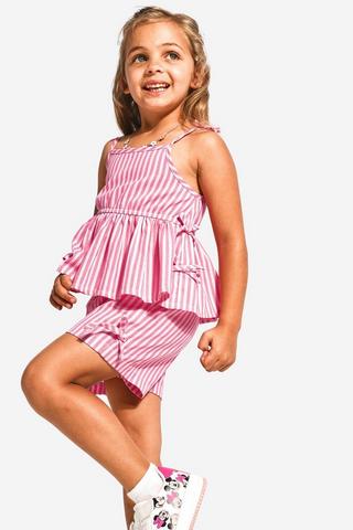 Stripe Cami Top And Shorts Set