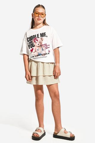 Linen Mini Skirt