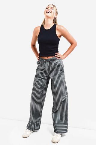 Stripe Wide Leg Pants