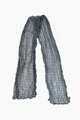 Gingham Print Neck Scarf
