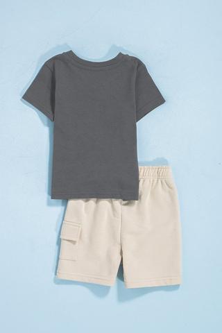 Graphic T-Shirt And Cargo Shorts Set