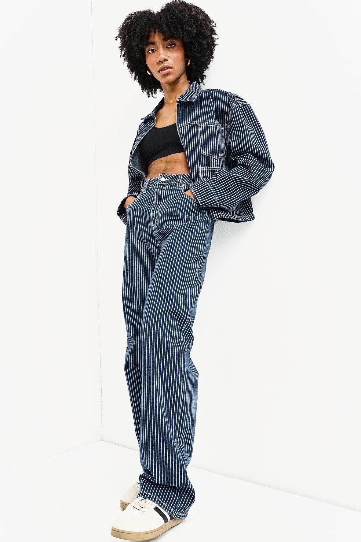 Stripe Straight Denim