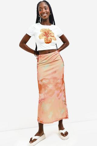 Mesh Column Skirt