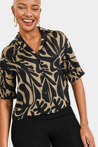 Boxy Satin Shirt